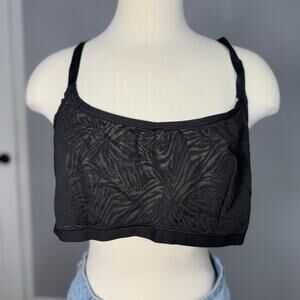 Yitty Hot Mesh Scoop Bralette, Black, 2X